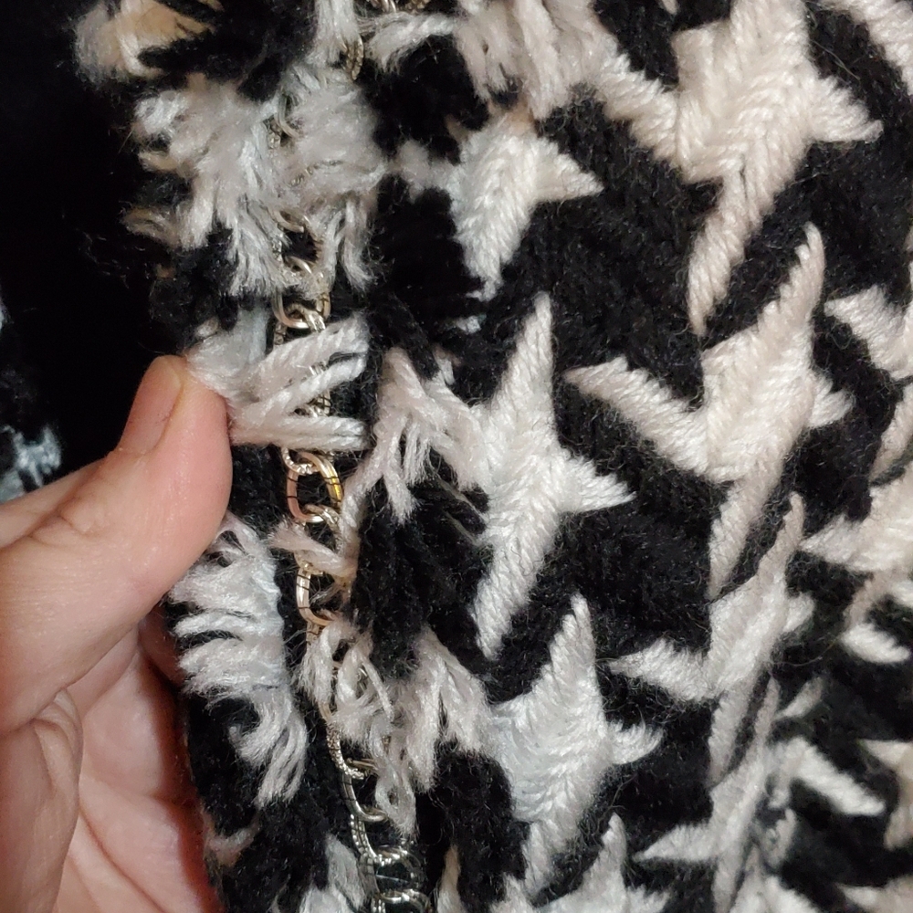 New tweed houndstooth open blazer - Picture 4 of 5
